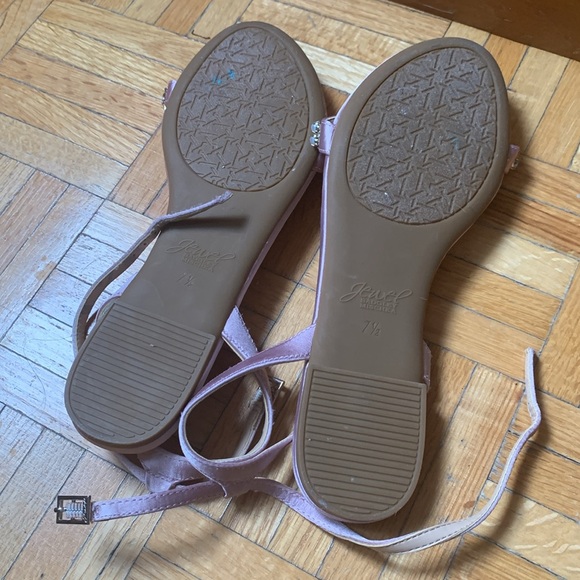 Brand New Jewel Badgley Mischka womens Daria Flat Sandal 7.5 - Picture 4 of 11